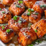 Mouthwatering Honey Garlic Salmon Bites