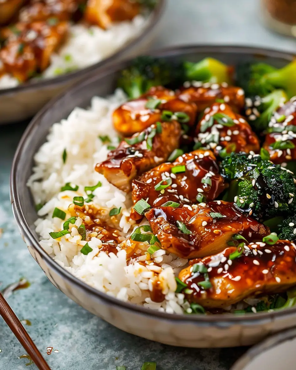 Delicious Sticky Chicken Rice Bowls Recipe: A Simple Comfort Meal