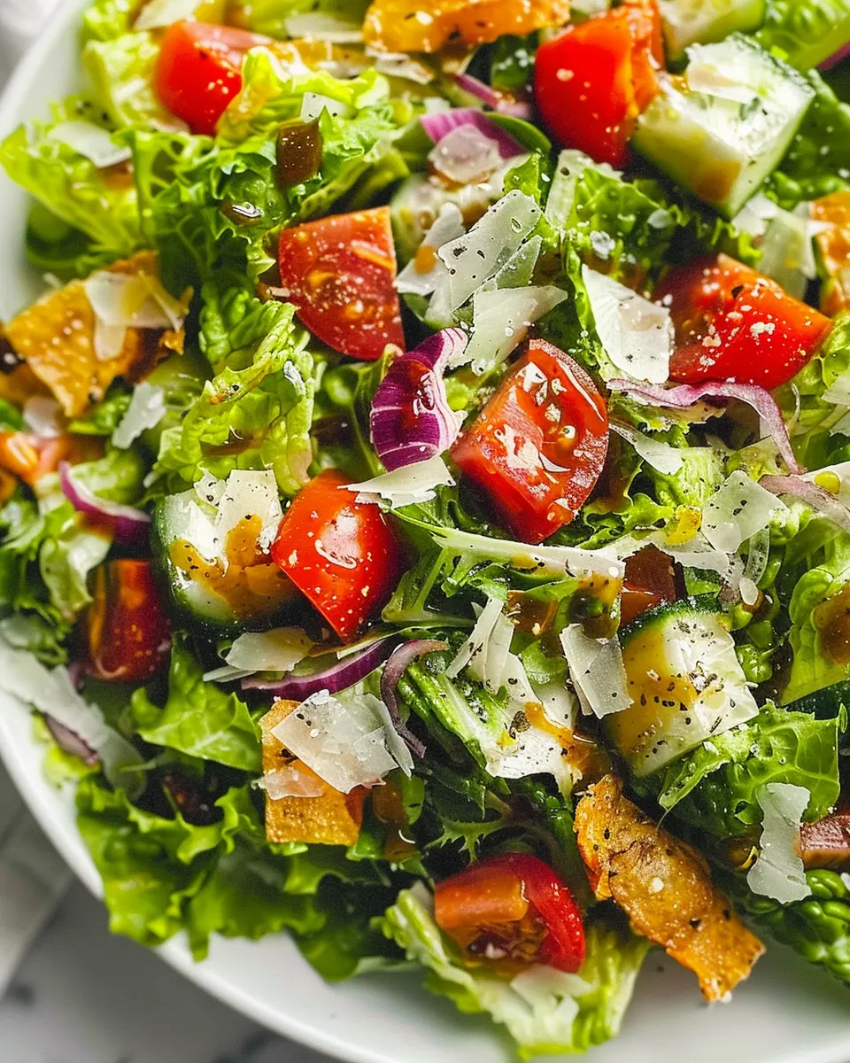 Classic House Salad: Easy Recipe with Turkey Bacon &amp; Chicken Ham