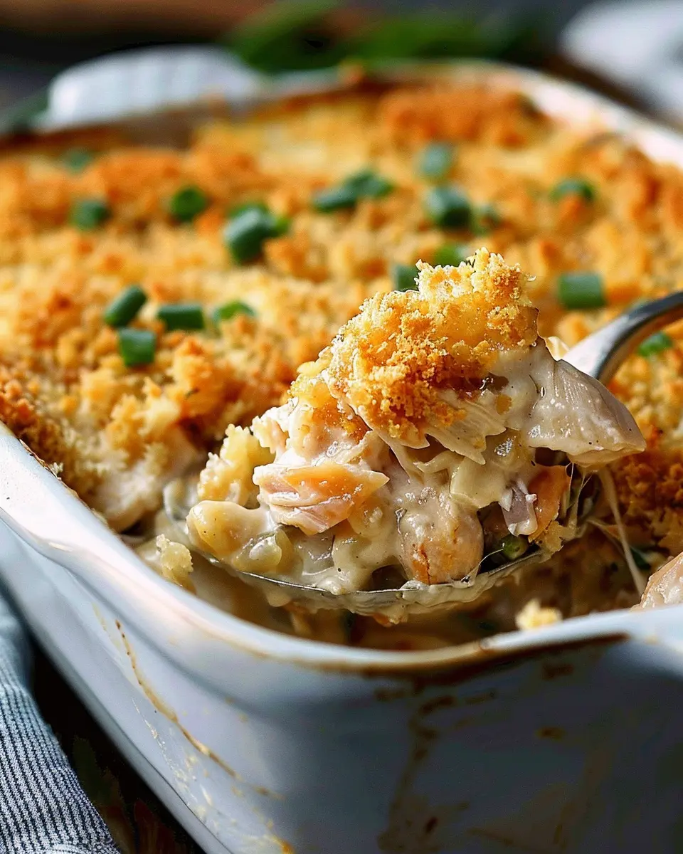 Million Dollar Chicken Casserole: Indulgent Comfort Recipe with Turkey Bacon