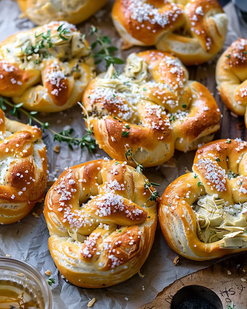 Artichoke Dip Stuffed Pretzels: Easy Gourmet Snack Delight