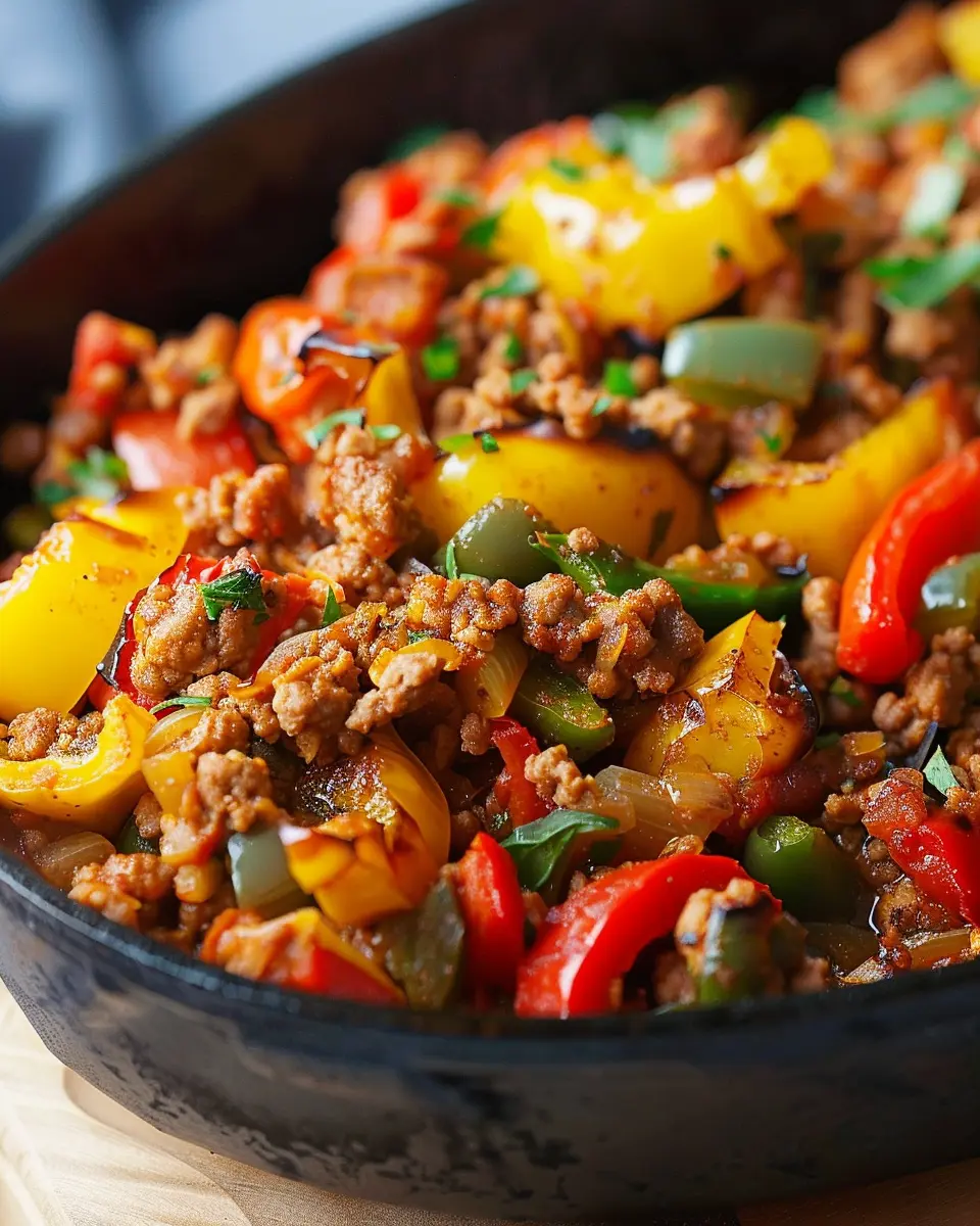 Ground Turkey and Peppers: Easy, Flavorful Weeknight Delight