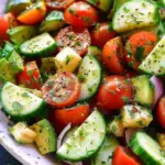 Tomato Cucumber Avocado Salad