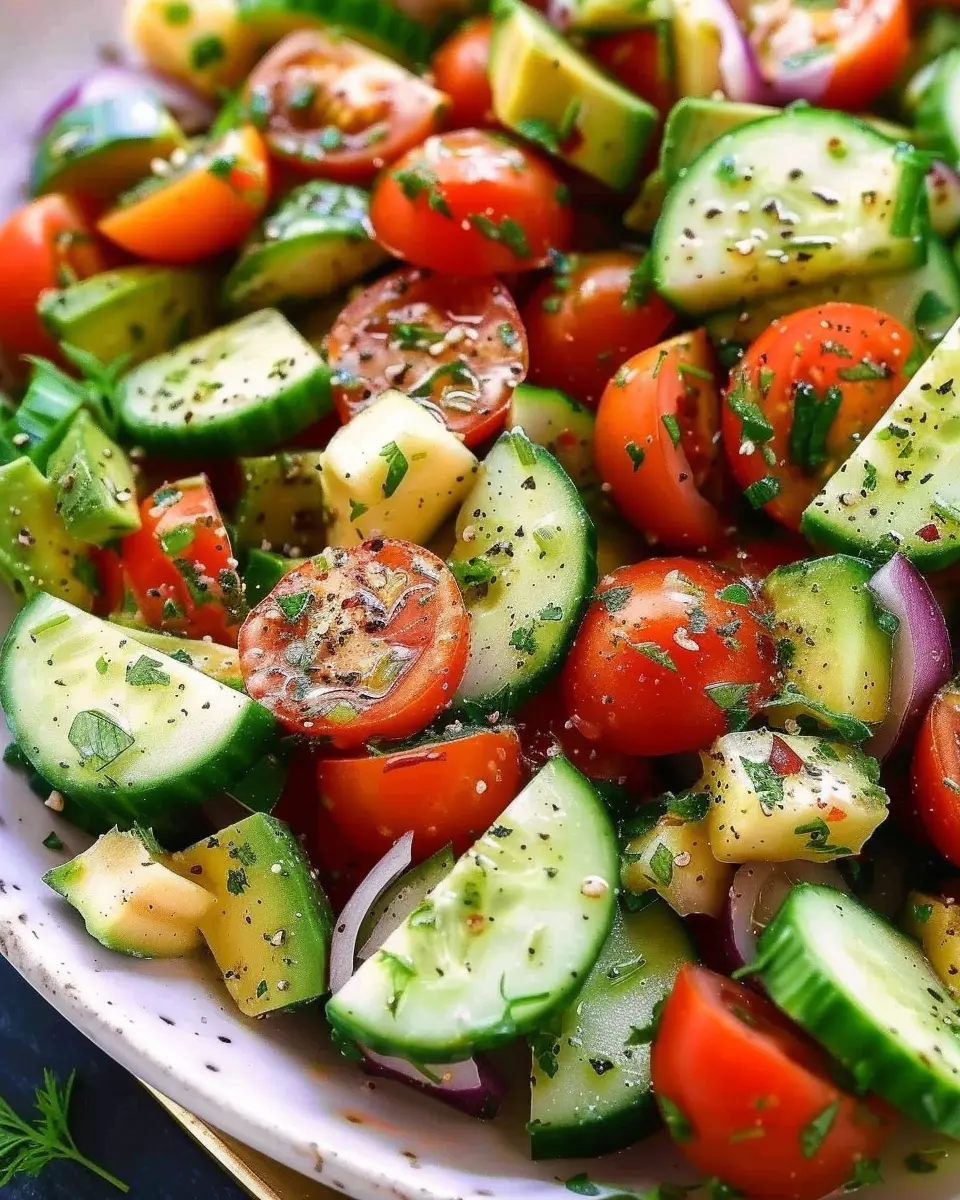 Tomato Cucumber Avocado Salad: The Best Easy Recipe You’ll Love