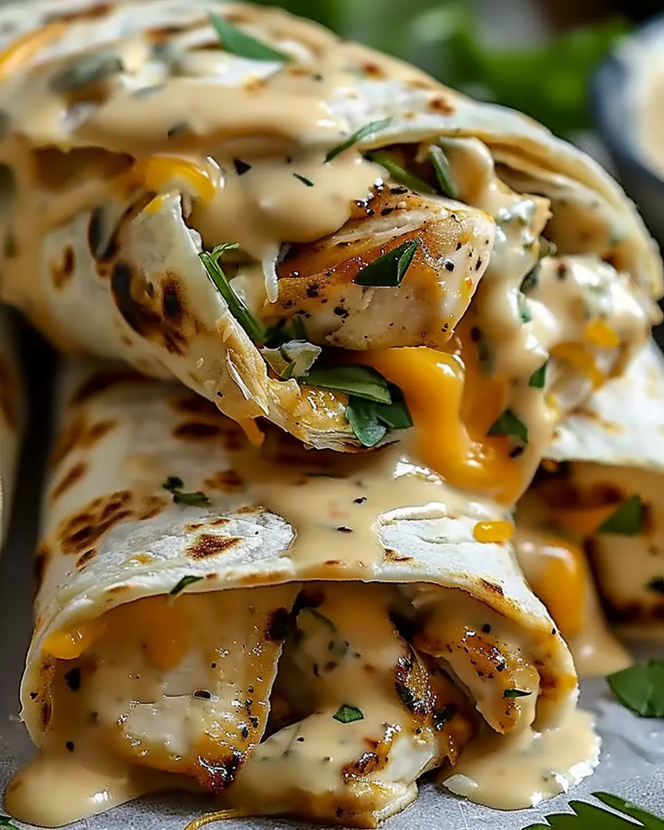 Cheesy Garlic Chicken Wraps: An Easy, Indulgent Meal Idea