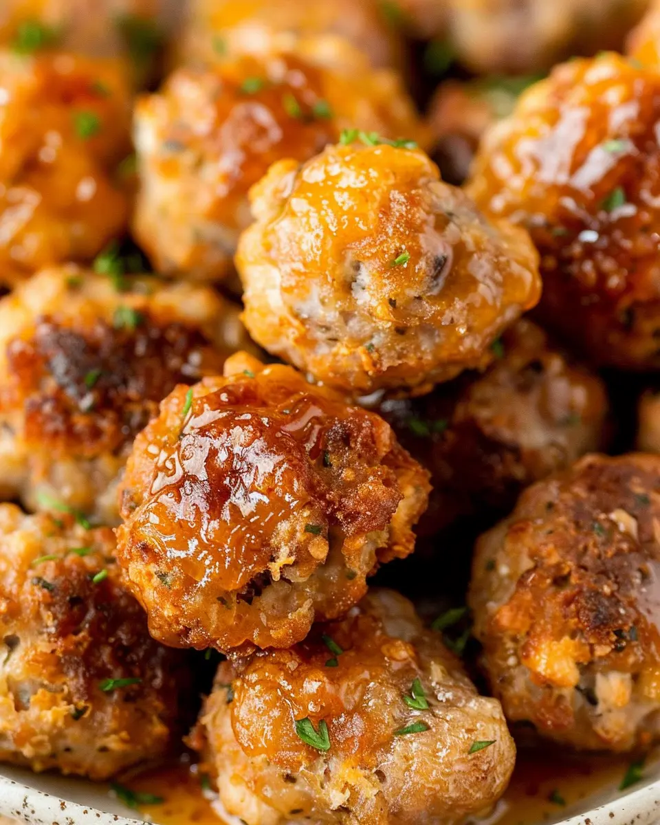 Easy 3-Ingredient Sausage Balls That Disappear in Minutes