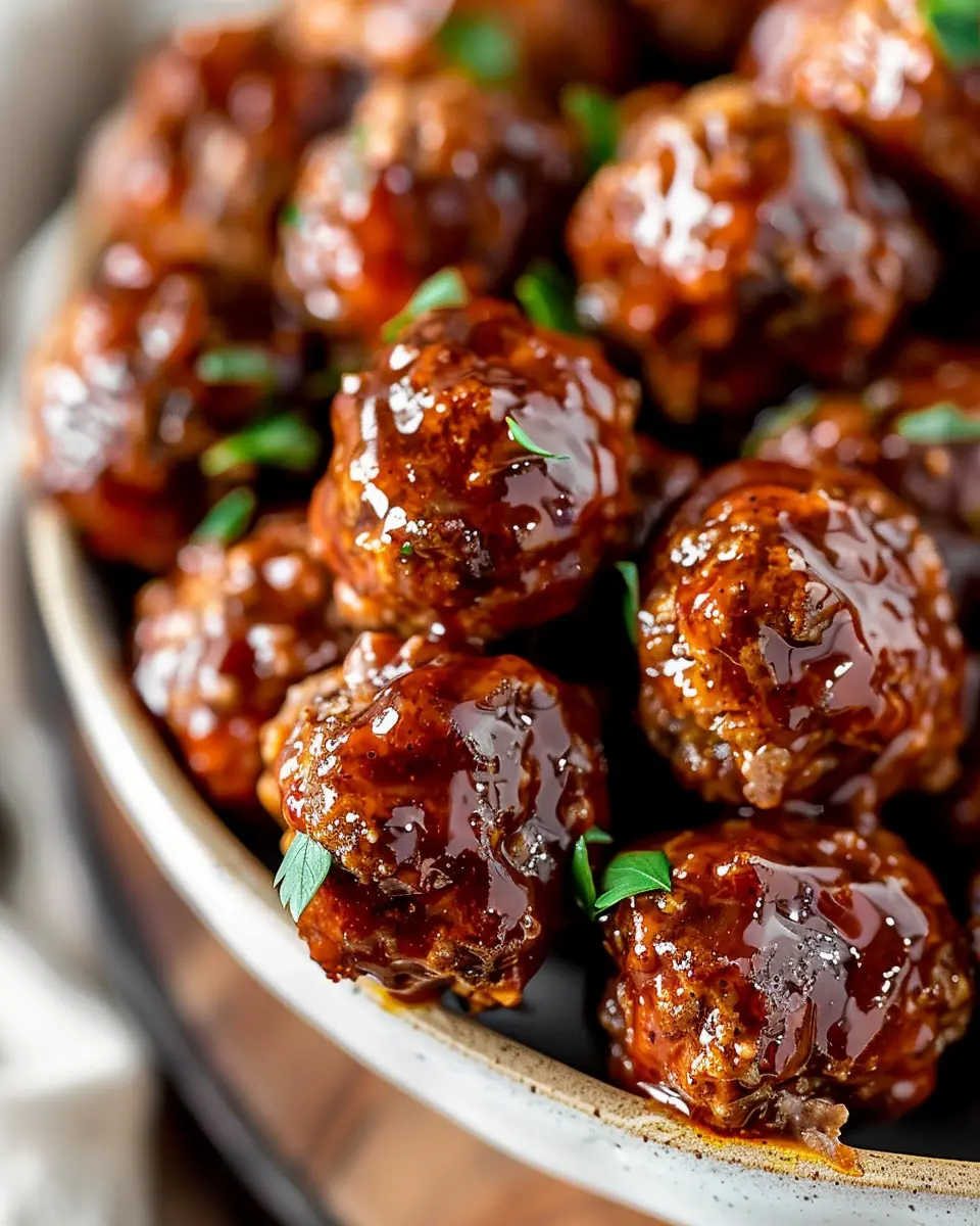 Sweet Chili Meatballs: Easy Crockpot Recipe with Turkey Bacon