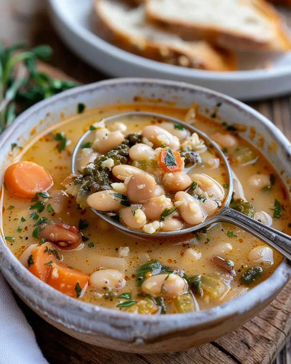 Tuscan White Bean Soup with Turkey Bacon: A Cozy Comfort Bowl