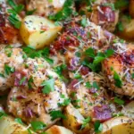 Crockpot Garlic Parmesan Chicken And Potatoes