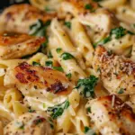 Healthy Garlic Parmesan Chicken Pasta