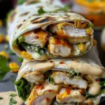 Cheesy Garlic Chicken Wraps