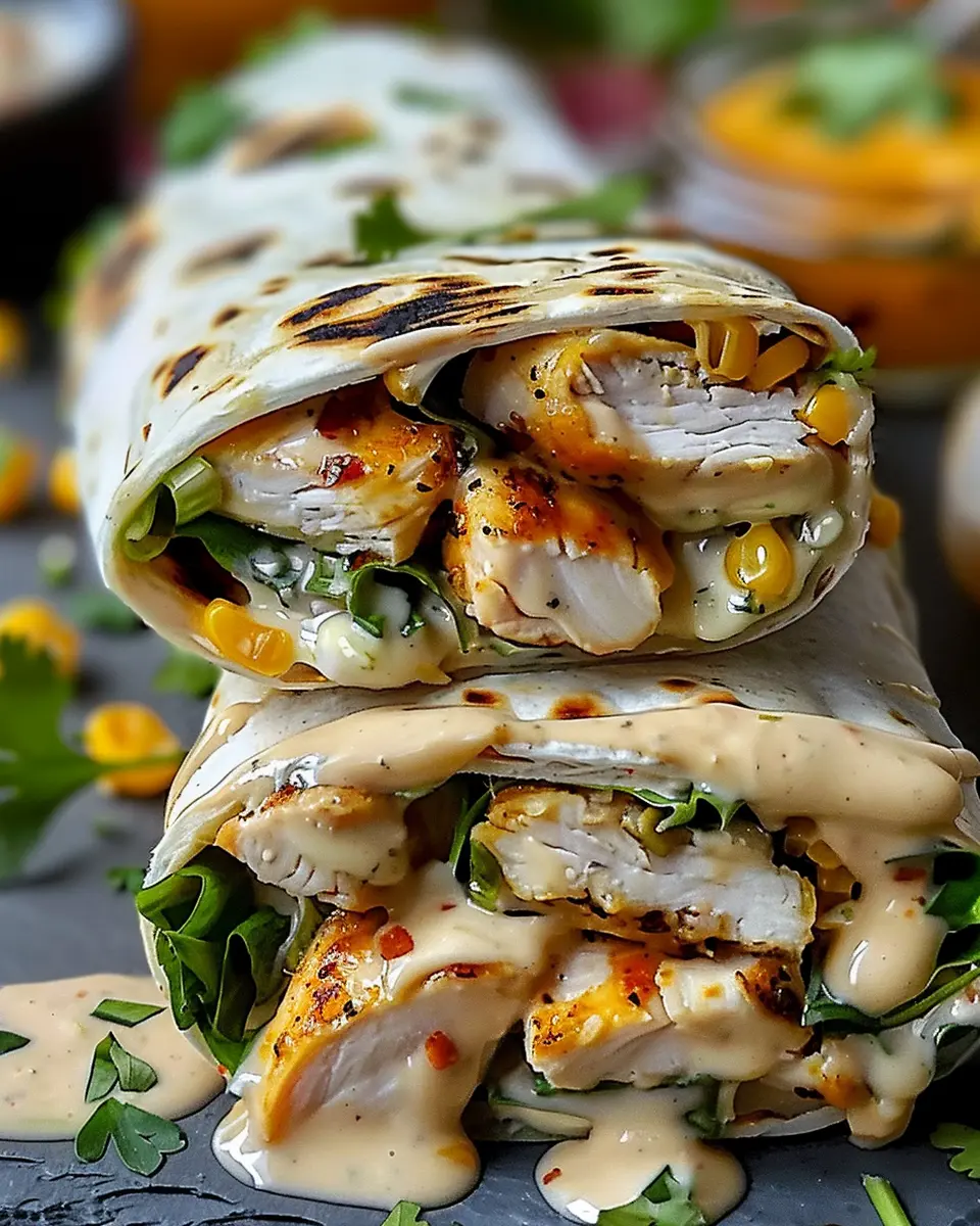 Cheesy Garlic Chicken Wraps: Easy and Indulgent Weeknight Meal