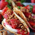 Strawberry Crunch Cheesecake Tacos