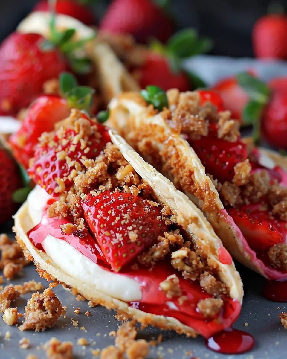 Strawberry Crunch Cheesecake Tacos: Easy &amp; Indulgent Treats to Love