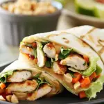 Thai Peanut Chicken Wrap