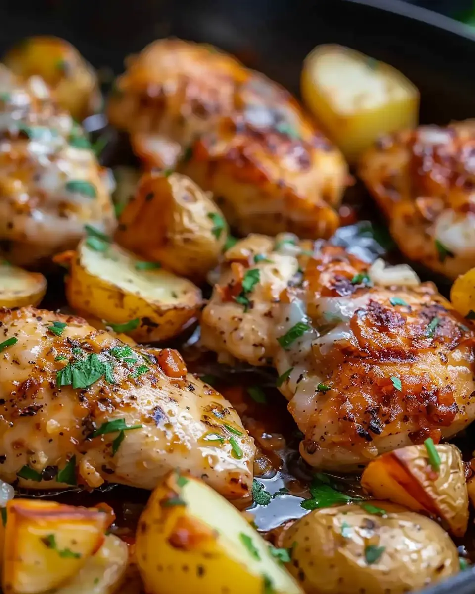 Garlic Parmesan Chicken and Potatoes