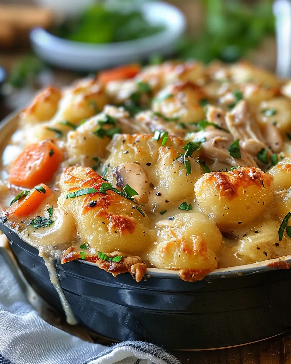 One Pot Gnocchi Chicken Pot Pie: Easy Comfort Food Delight