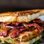 BEST Bacon Sandwich with Caramelized Onions & Chipotle Mayo