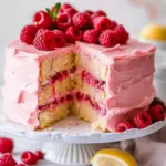 Raspberry Lemon Cake with Raspberry Frosting