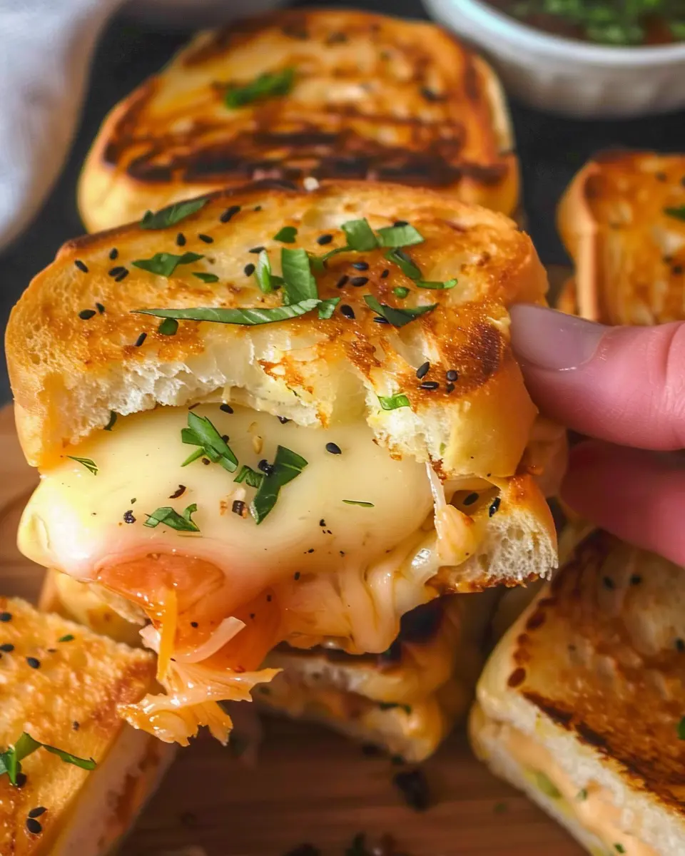 Hawaiian Roll Grilled Cheese Sliders