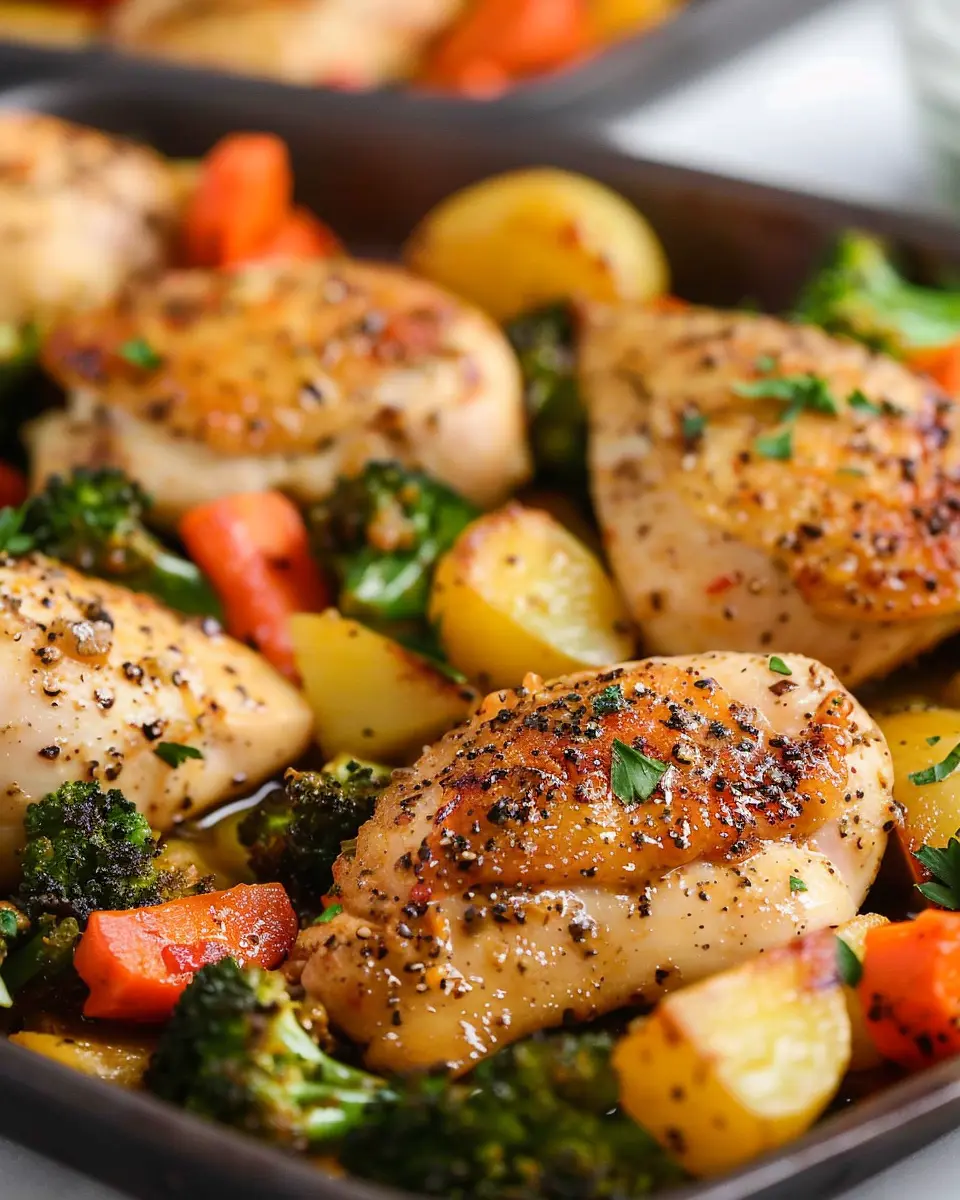 One-Pan Garlic Butter Chicken and Veggies