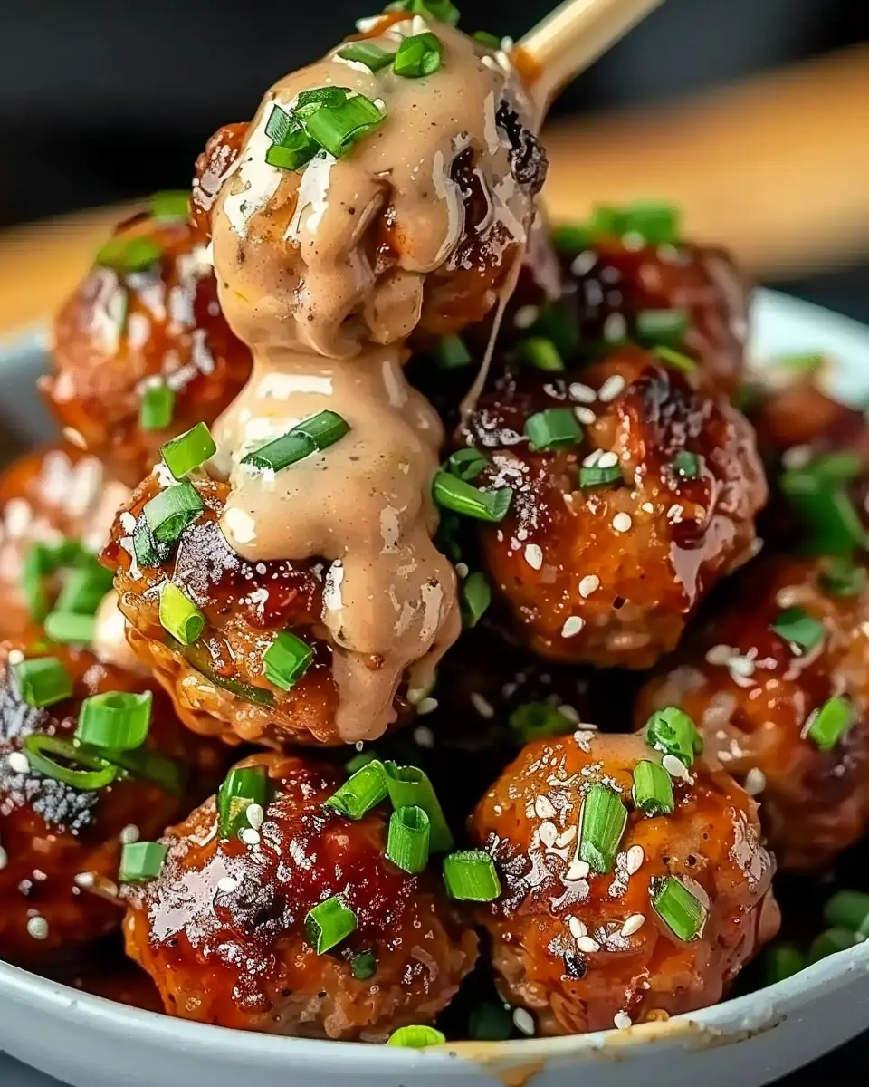 Tender Korean BBQ Meatballs with Spicy Mayo Dip You’ll Love