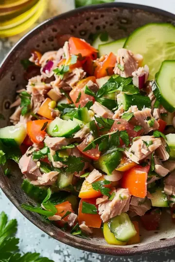 No-Mayo Mediterranean Tuna Salad