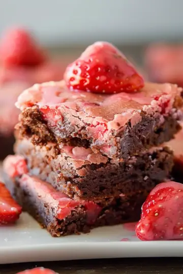 Strawberry Brownies