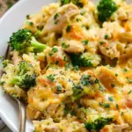30 Minute One Pot Cheesy Chicken Broccoli Rice Casserole