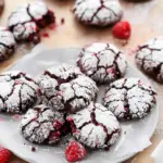 Chocolate Raspberry Crinkles