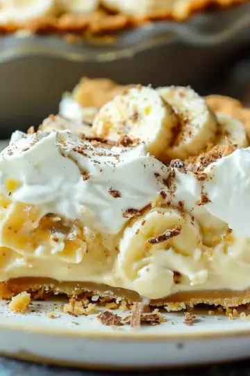 Banana Pudding Pie with Nilla Wafer Crust