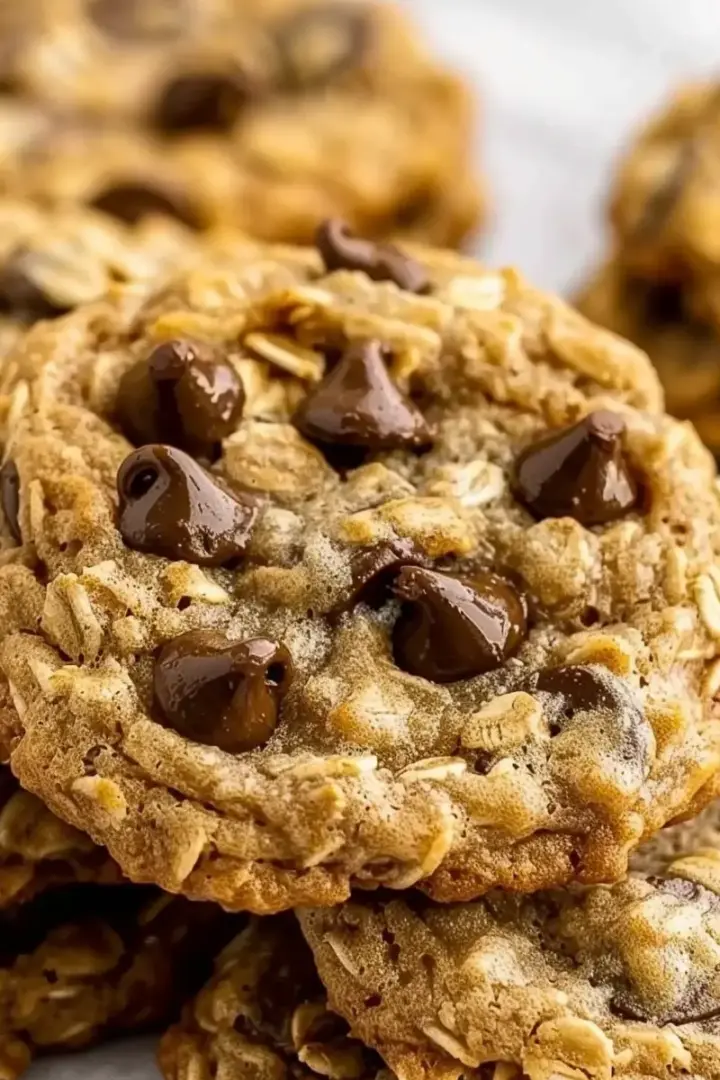 Chewy Oatmeal Chocolate Chip Cookies