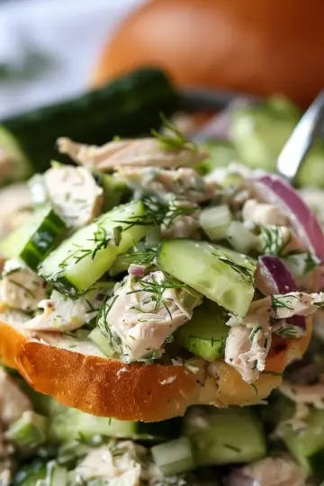 Cucumber Dill Rotisserie Chicken Salad
