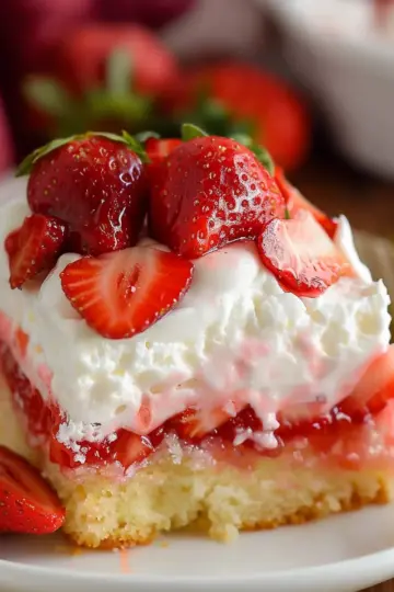 Strawberry Shortcake Sheet Cake